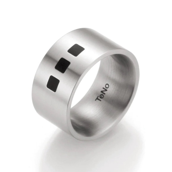 TeNo Men’s Stainless Steel Ring - Picture 1 of 5